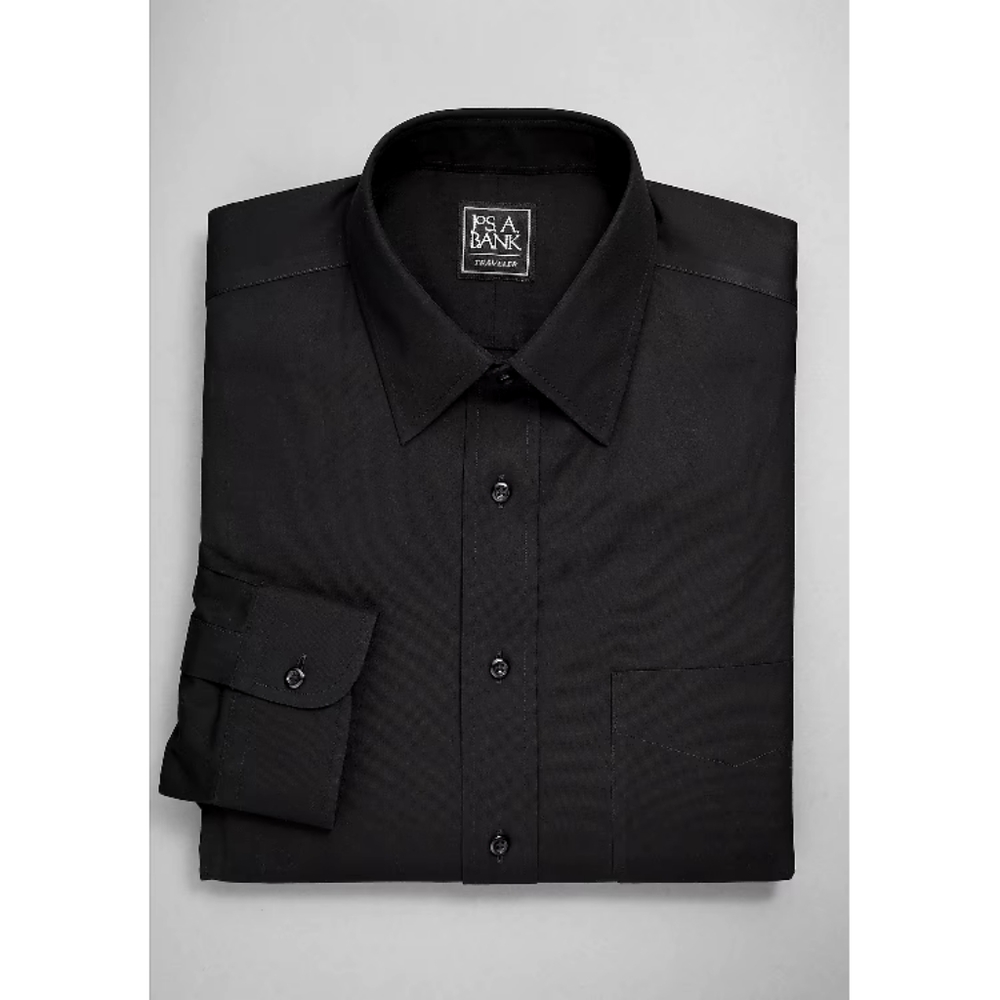 Black 100% cotton Jos. A. Bank dress shirt